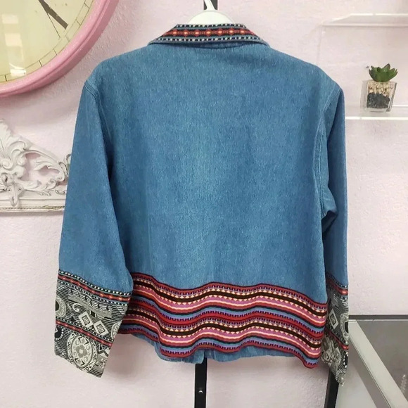 Coldwater Creek Southwestern Embroidered Jacket - Picture 2 of 9